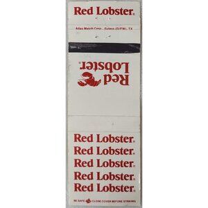 Matchbook Cover Red Lobster Restaurants Euless Dalas Fort Worth Texas TX